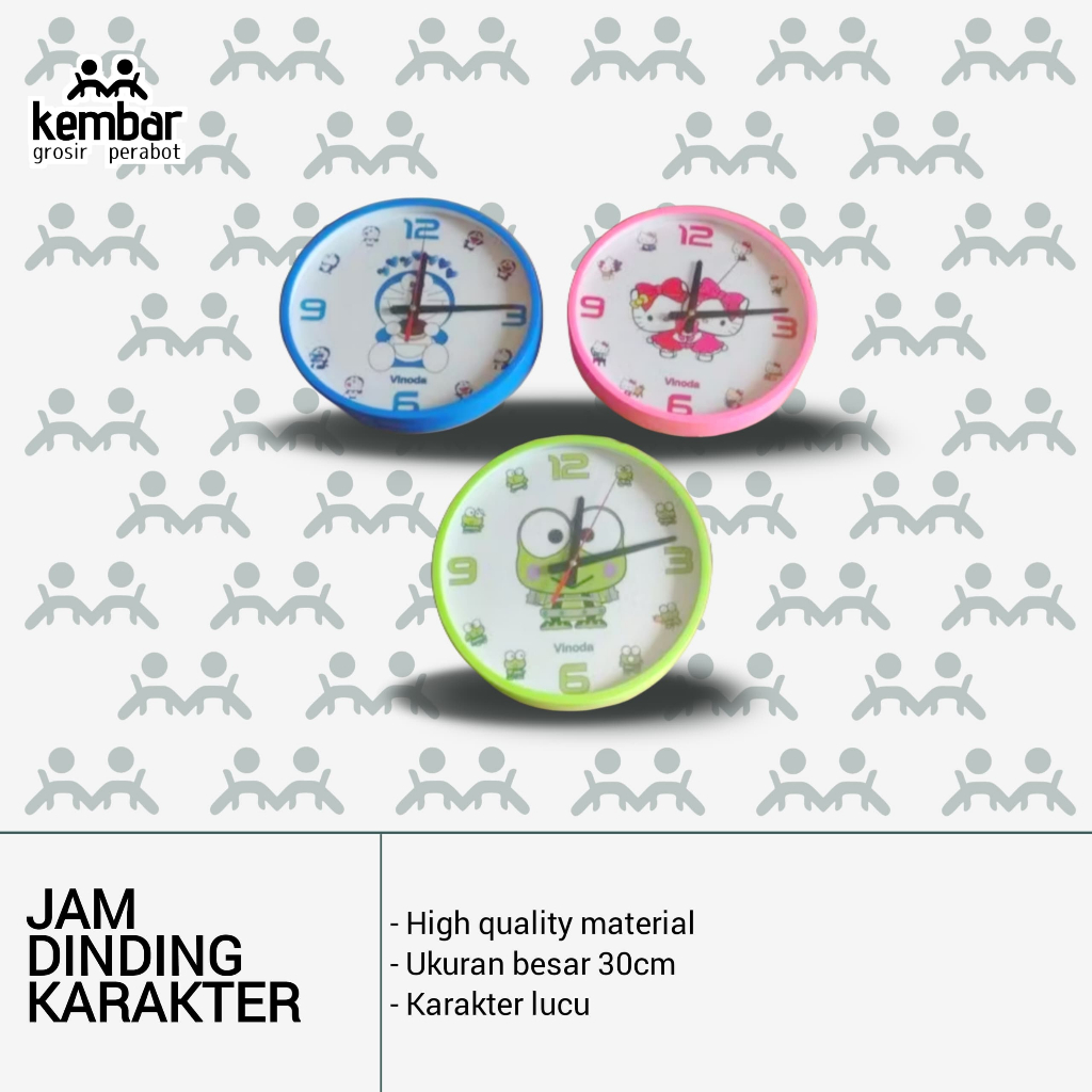 ( BISA COD ) JAM DINDING JUMBO KARAKTER / Jam Dinding Karakter Besar / Jam Dinding Bagus Murah - TER