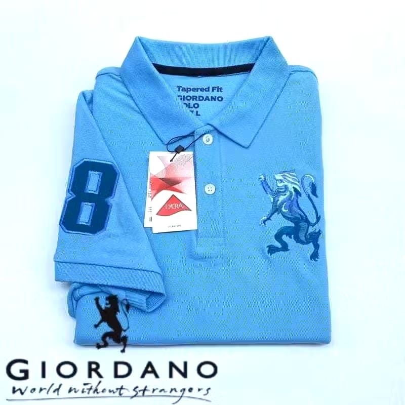 Giordano polo shirt pria terlaris logo bordir