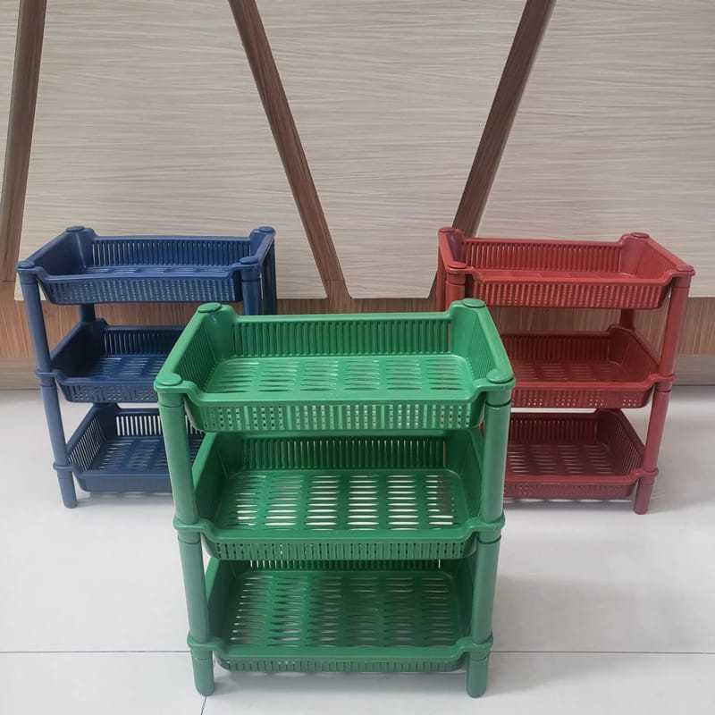 rak tingkat 3 susun /rak bumbu/rak kosmetik/rak plastik