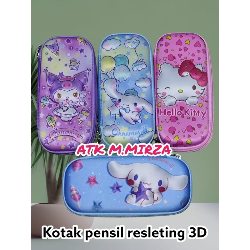 

Kotak Pensil Resleting 3D