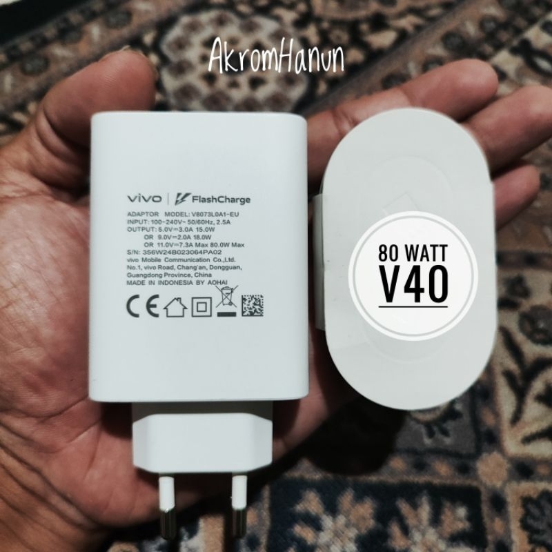 Charger Vivo V40 5g V40 Lite  Watt Original Asli copotan / Bawaan hp Termurah