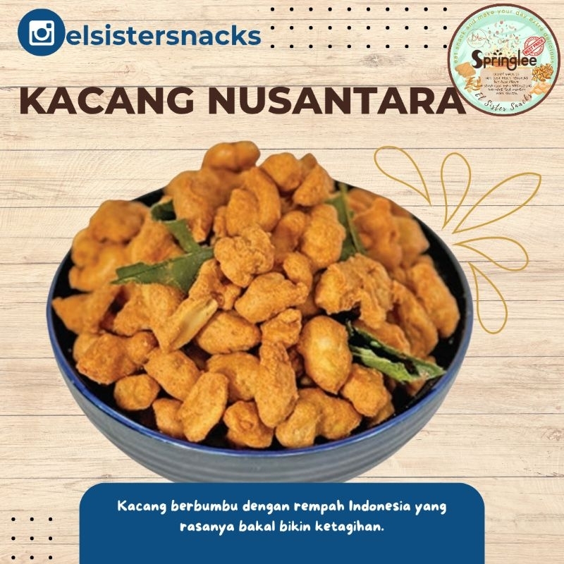 

Kacang Nusantara Premium Super kacang lebaran Springlee Sarikaya Enak harga ter Murah Kiloan