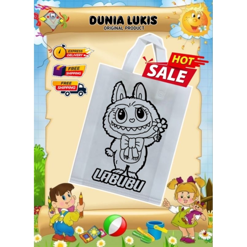 

Tas mewarnai murah 30X40 Tas lukis sovenir