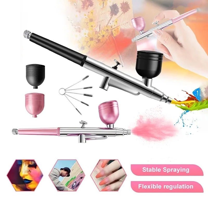 Spray Gun Dan Aksesori Cup Kapasitas / Airbrush Kit Paint Spray Gun / Automatic Spray Gun Air Brush 