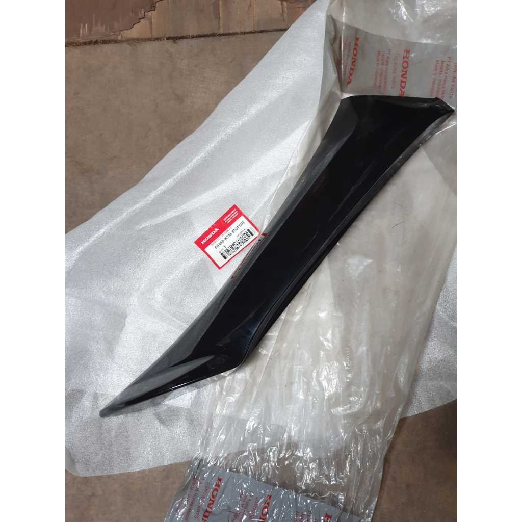 Cover Legsil Luar Kiri Hitam SUPRA X 125 OLD AHM 64440-KTM-850FMB