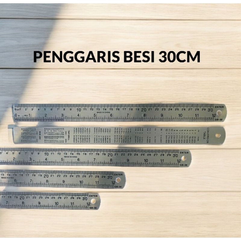 

PENGGARIS BESI TEBAL ENTER 30CM (PCS)