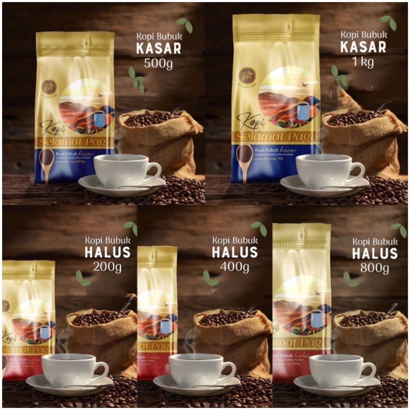 

Kopi Selamat Pagi Good Morning Coffee Kopi Premium Hitam Biji Robusta