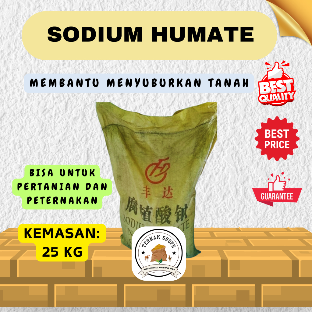 SODIUM HUMATE (25 KG) / Asam Humat / Humate Acid  / Untuk Meningkatkan pH  Kesuburan Tanah