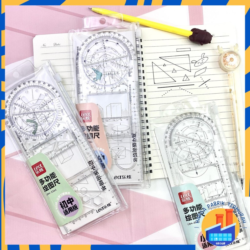 

HPT Penggaris Busur Derajat Rotary Multifungsi Penggaris Geometri Multifunction Geometric Ruler Penggaris Busur Derajat Template Gambar Matematika Alat Ukur untuk Perlengkapan Kantor Sekolah Siswa Seni