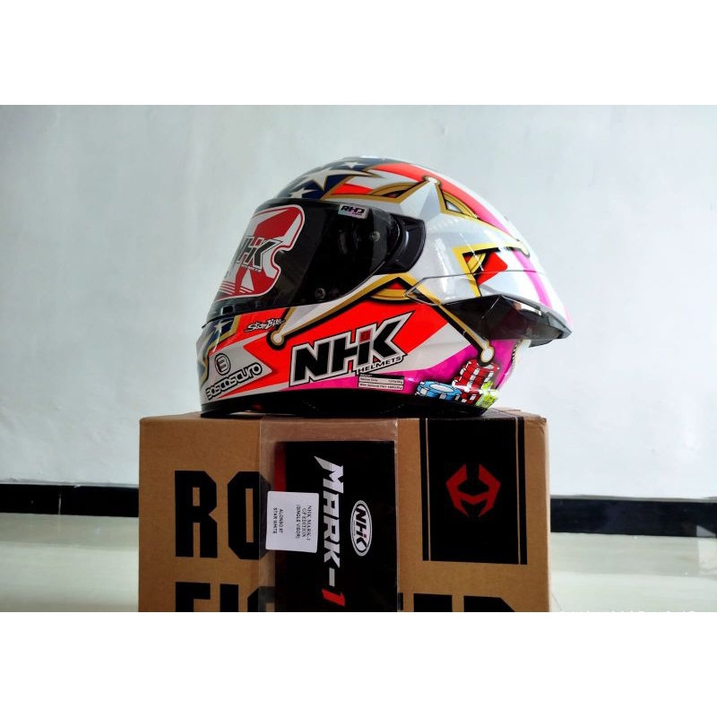 Helm Nhk mark 1 alonso lopez size L new bukan second