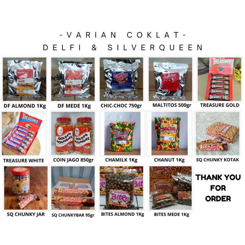 

1kg Coklat Delfi Silverqueen Spesial Lebaran Idul Fitri