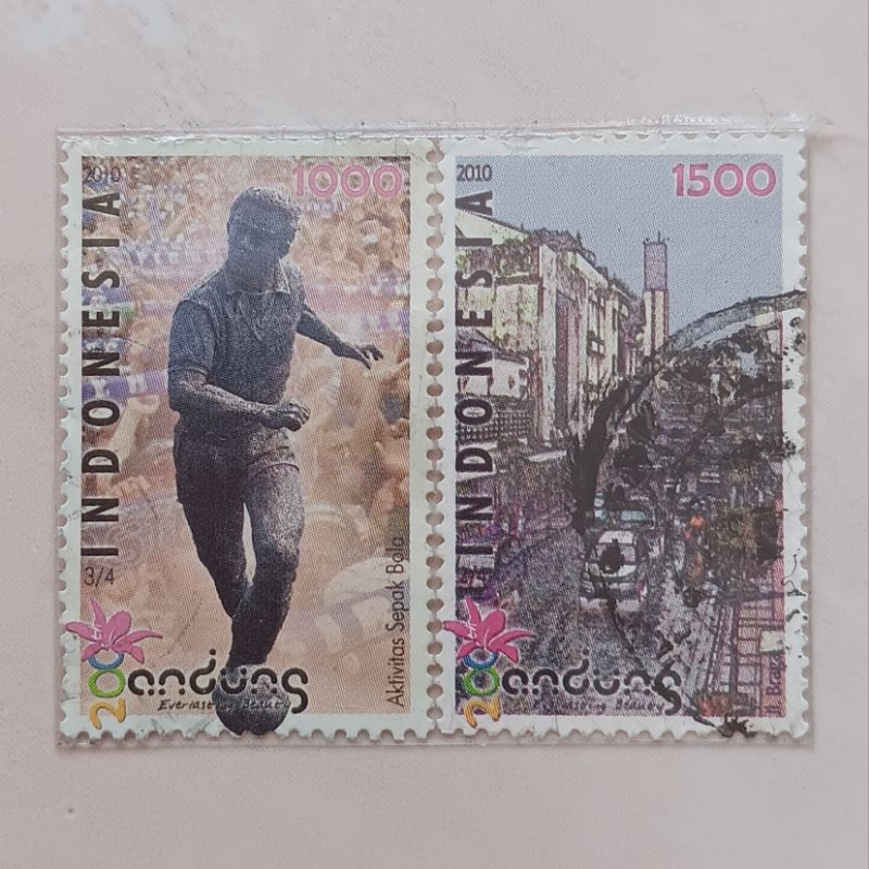 

(AB) Perangko Indonesia 2010 200 Tahun Bandung Set 2 pcs Used