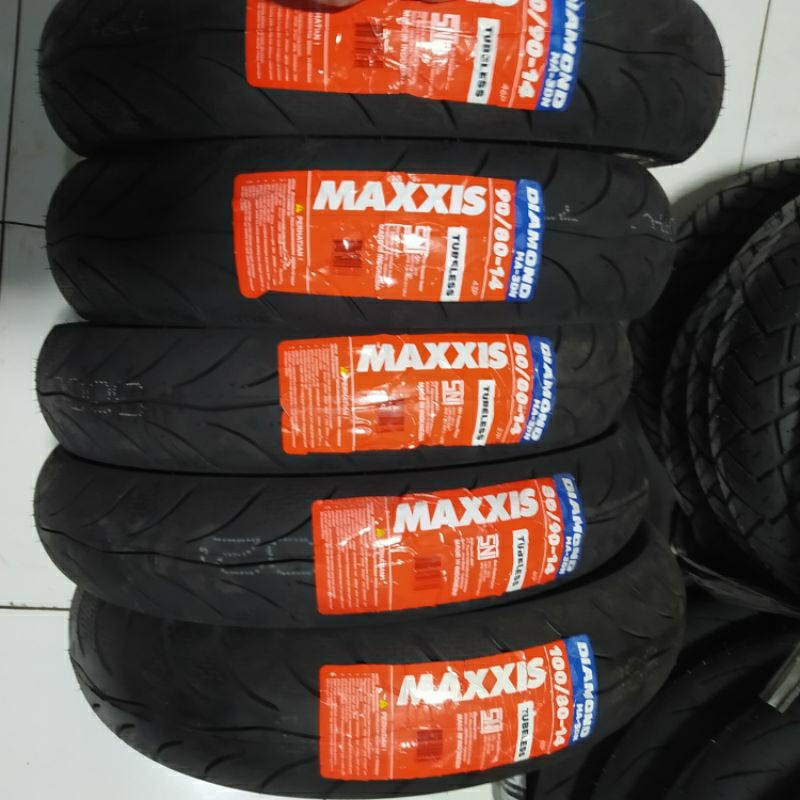 BAN MAXXIS DIAMOND 100/80-14 TUBLES ORIGINAL MAXXIS