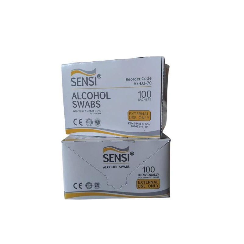 alkol swab  / alcohol swab sensi isi 100 pcs
