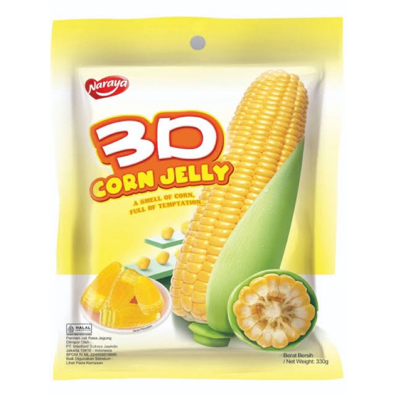 

permen jagung 3D corn jelly 330gr