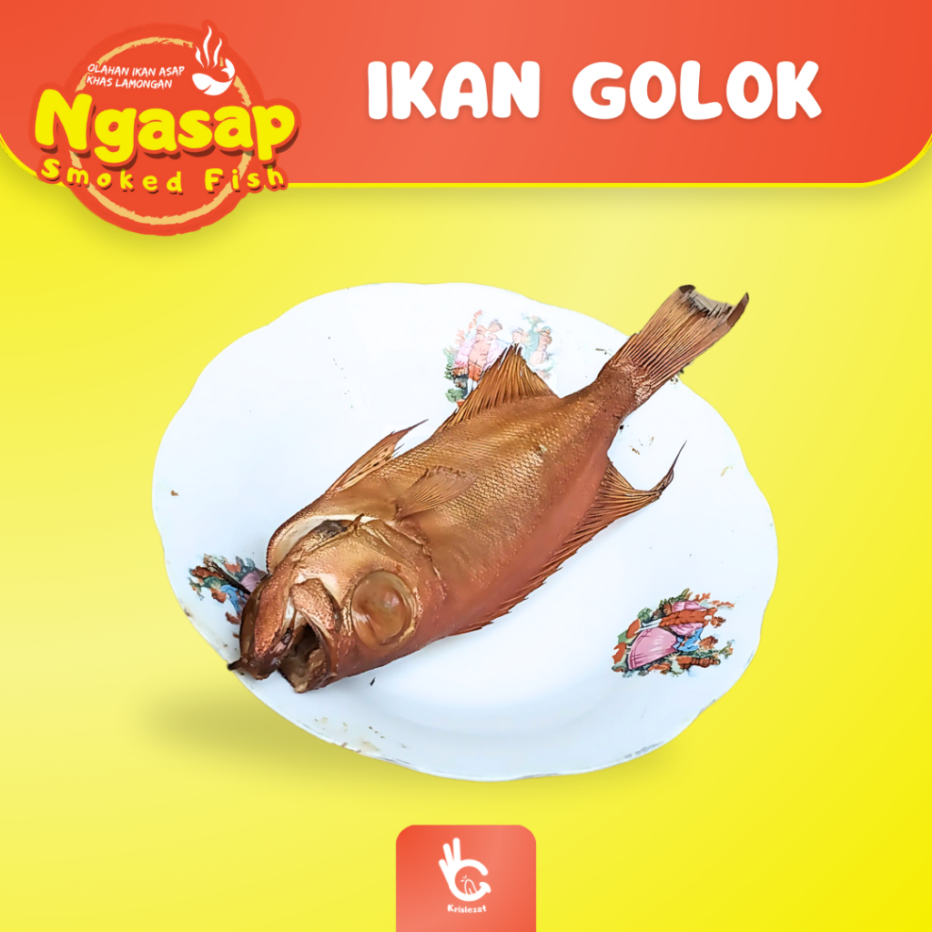 

Ngasap - Ikan Laut Golok Asap Panggang Lamongan Pantura Fresh Lezat Siap Olah