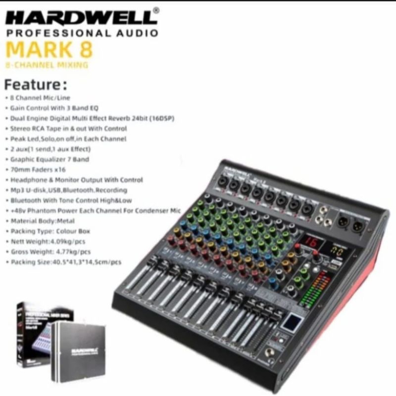 MIXER AUDIO HARDWELL MARK 8