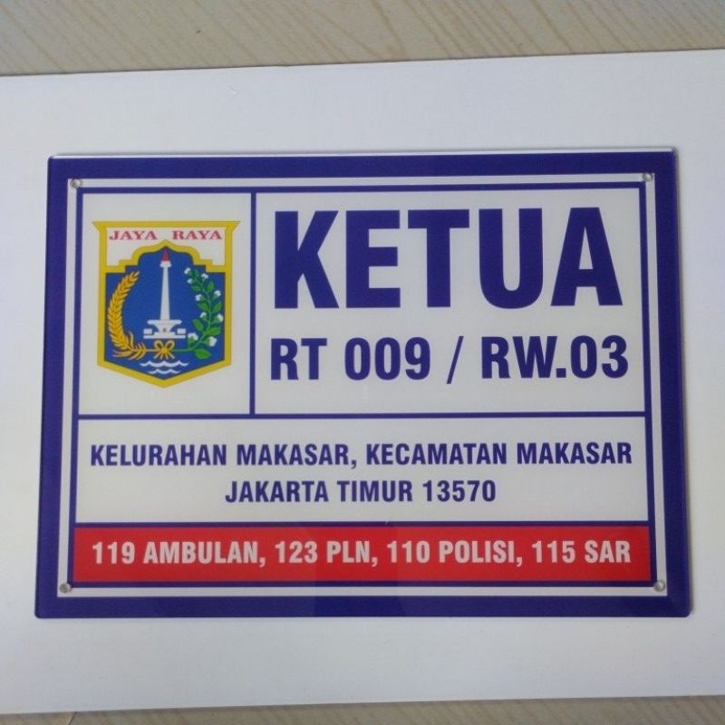 Plakat Rt Rw