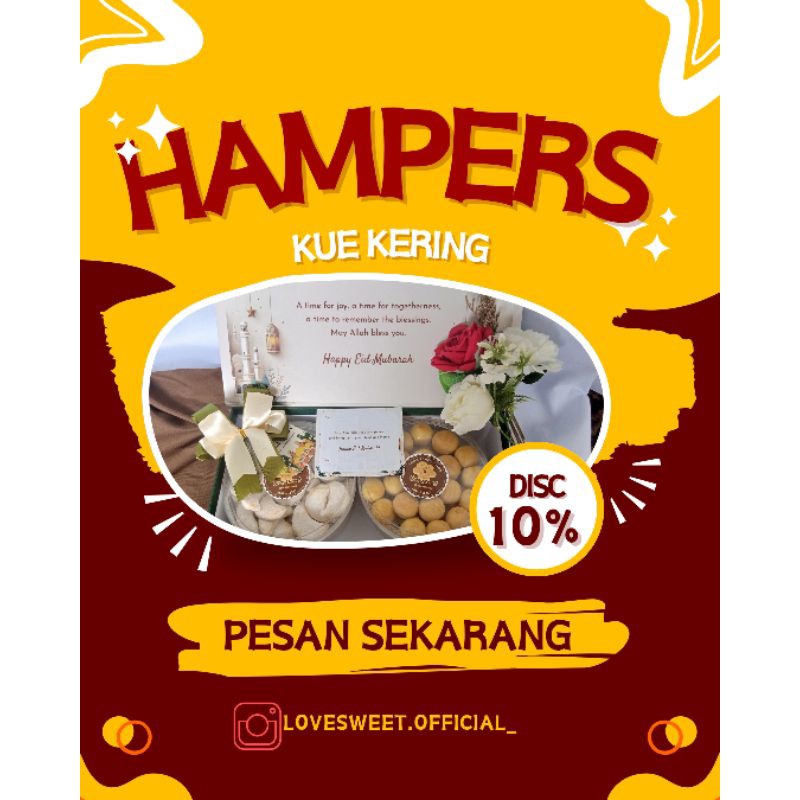 

Hampers Idul Fitri/Parsel lebaran kue kering Love sweet