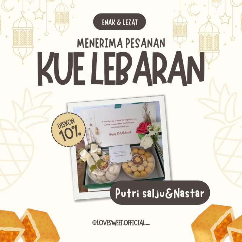 

Hampers love sweet kue kering lebaran enak&lezat