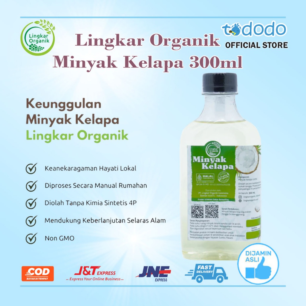 

Lingkar Organik Minyak Kelapa 300ml