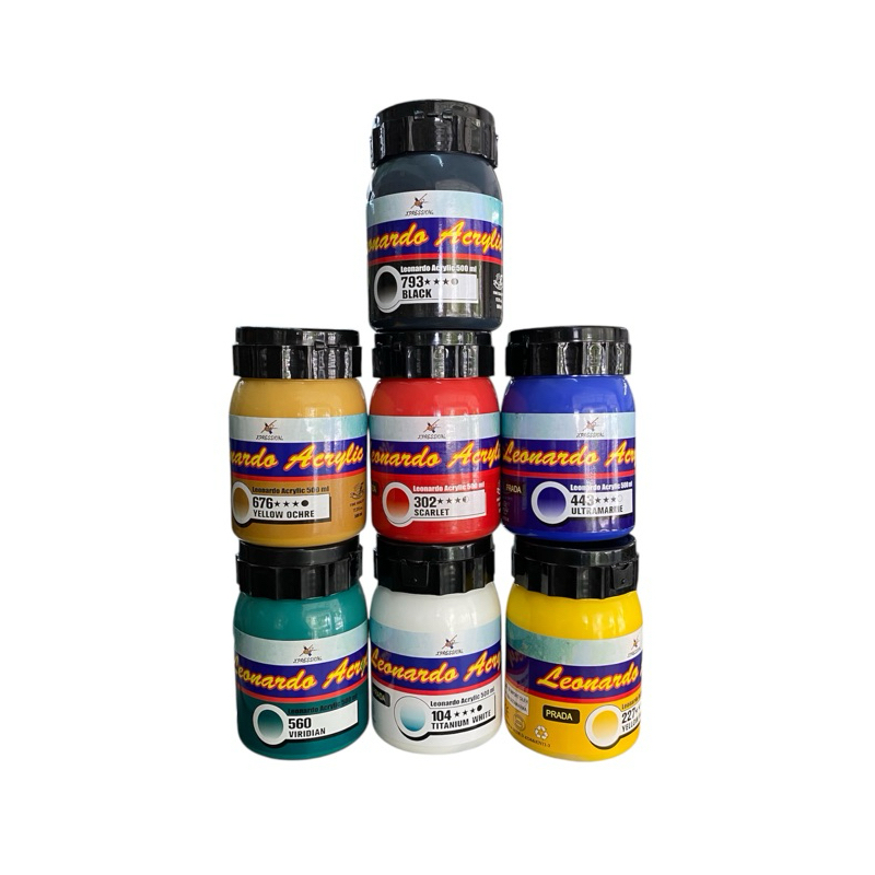 

LEONARDO ACRYLIC 500ml XPRESSION / CAT AKRILIK / CAT LUKIS.