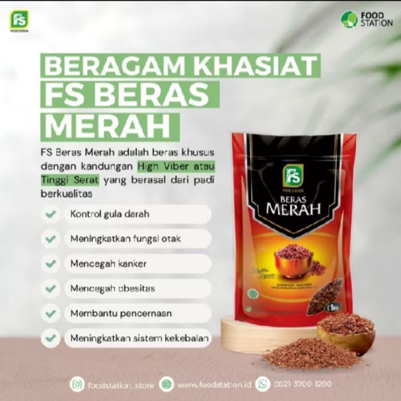 

Beras Merah Food Station 1kg