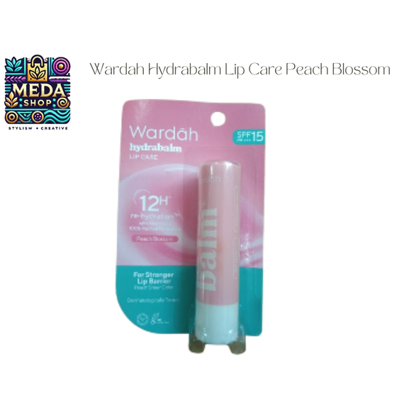 Wardah Hydrabalm Lip Care Peach Blossom | Lip Gloss | Pelembab Bibir dengan SPF 15 | Lip Balm | Lip 
