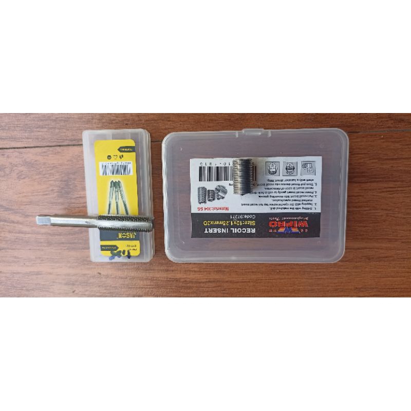 1set recoil 10×1.25 tap senai 12×1.25 untuk baut 14 yang dol
