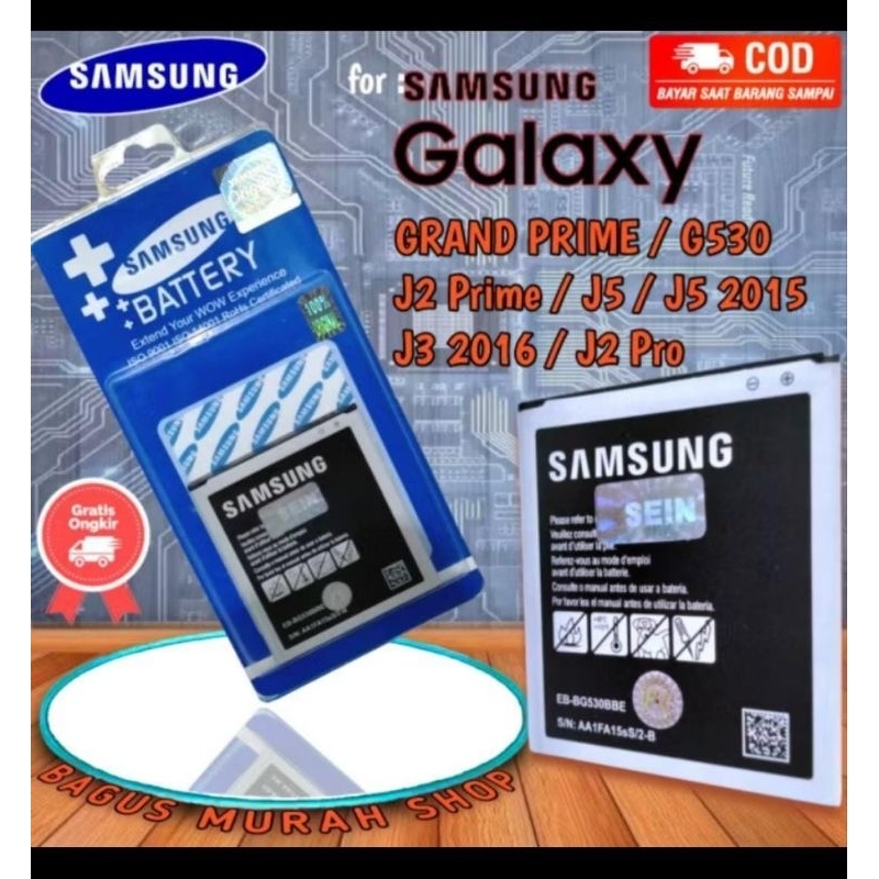 BATERAI HP SAMSUNG J2 PRIME GRAND PRIME J2 PRO J3 PRO J3 2016 ORI