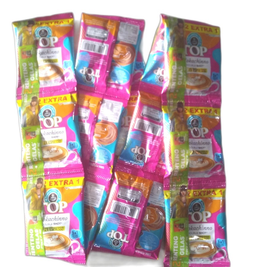 

Top Coffee Mokachinno Double Shot Renceng [10 x 22 Gr]