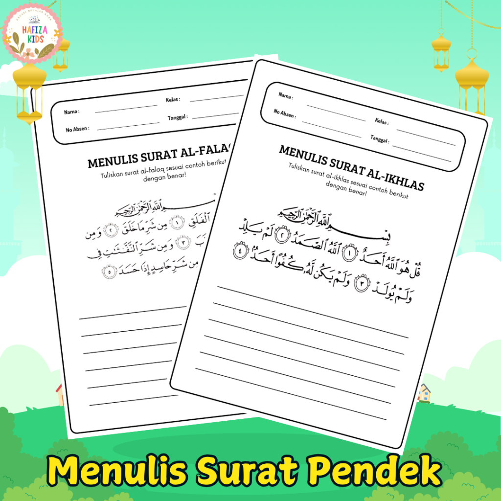 

Lembar Kerja Menulis Surat Pendek Untuk Anak SD
