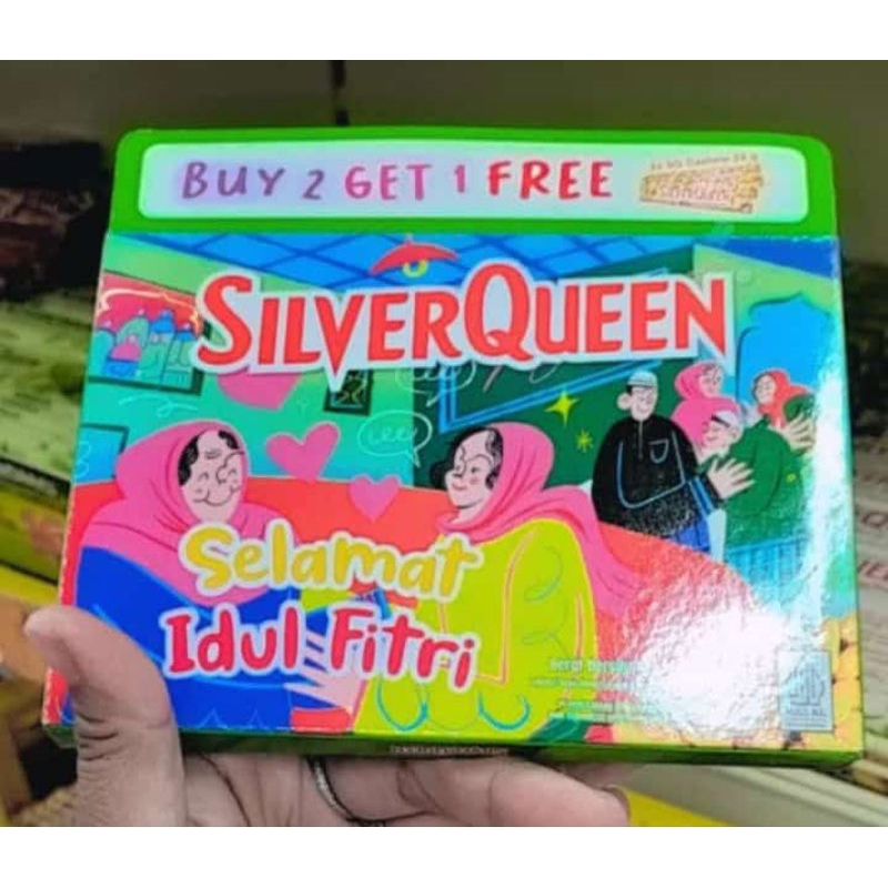 

bGF Silverqueen buy 2 get 1 (3*22gr) 1 bundle isi 3 ps spesial idul fitri