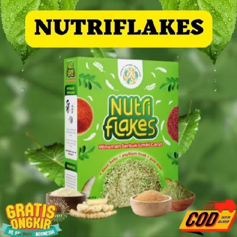 

NUTRIFLAKES - SEREAL SEHAT UMBI GARUT, MORINGA, & SUSU ETAWA - MAKANAN TERAPI ASAM LAMBUNG & MAAG - ALAMI