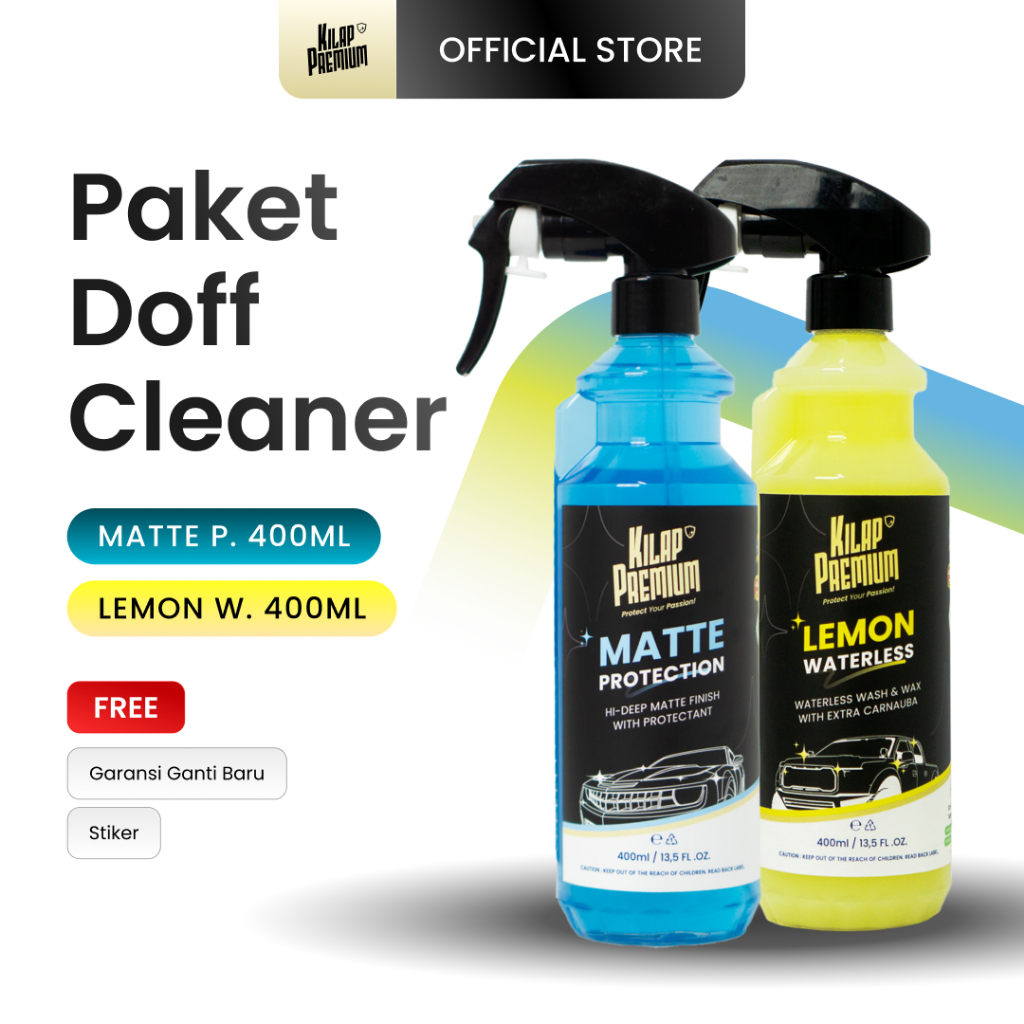 Waterless Clean Kit - Doff I Kilap Premium - Paket Motor/Mobil Doff