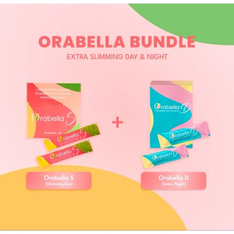 ORABELLA BUNDLE EXTRA SLIMMING (SLIMMING + DETOX) 100% ORIGINAL