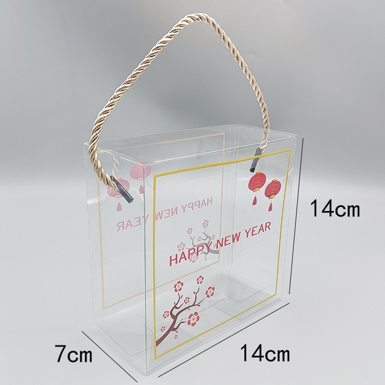 

Box Mika Tenteng Transparan Imlek Hampers Kotak Kue Permen Cookies Happy Chinese New Year Barongsai