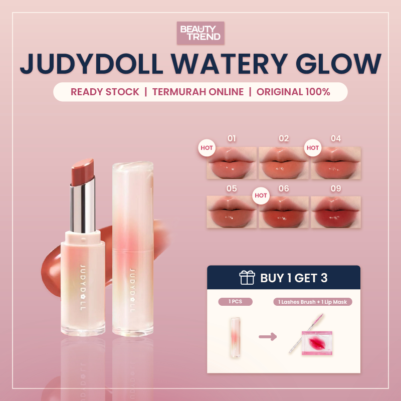 [BPOM ORI] JudyDoll Watery Glow Lipstick JudyDoll Lipstick JudyDoll Lipgloss Douyin Lip Gloss