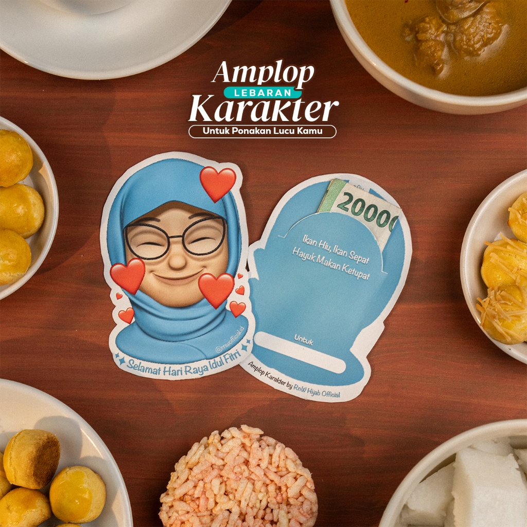 

RnW - free gift Amplop Lebaran 3D Lucu Karakter Cewek Cowok