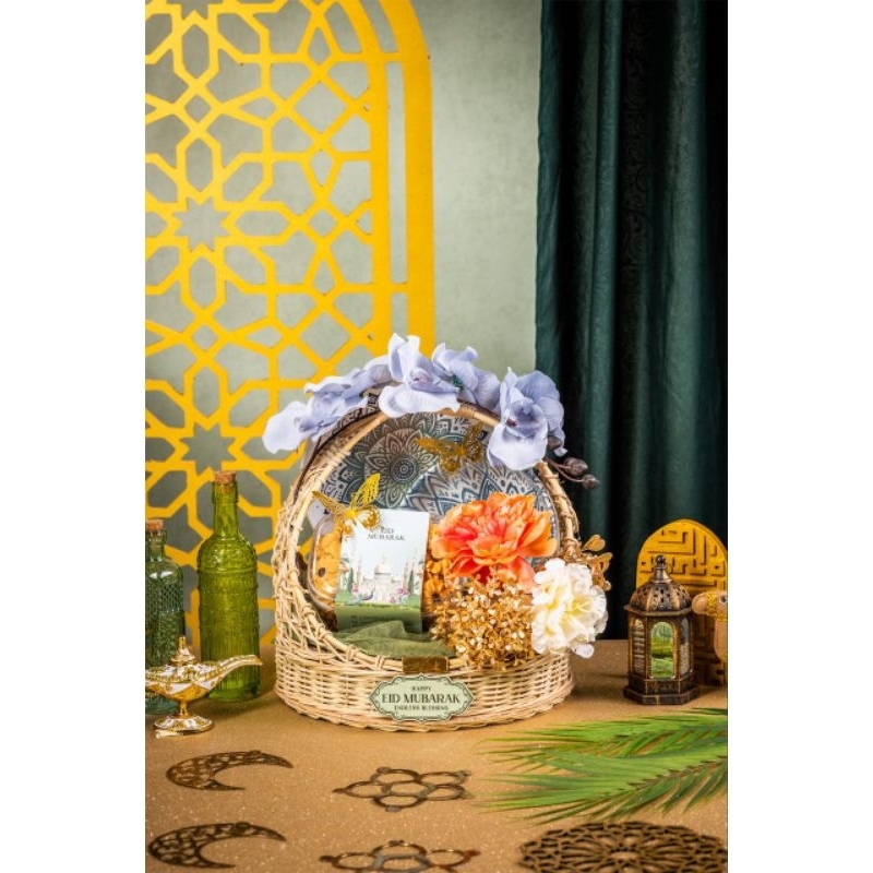 

Jeddah Hampers Rattan Cookies Premium Eid Idul Fitri