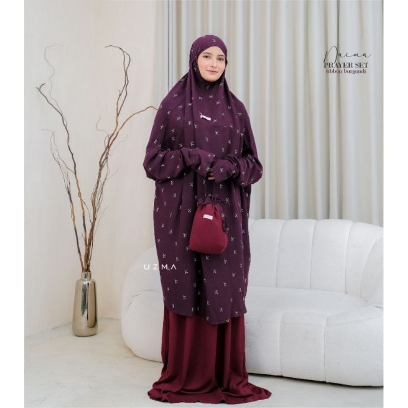 ALMA & NAIMA PRAYER SET by UZMA | mukenah katun premium | mukena lebaran | outfit lebaran 2025