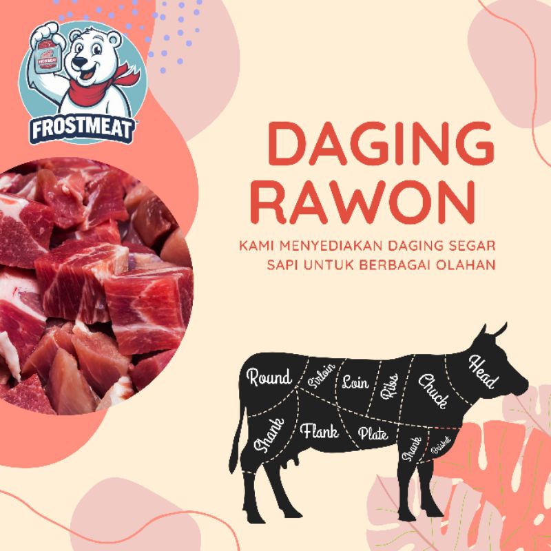 

[SAPI] Daging Rawon - Rawon kepala - Rawon Kekel - Rawon tangkar 1000 gr / 500 gr / 250 gr (Kemasan Vacuum)