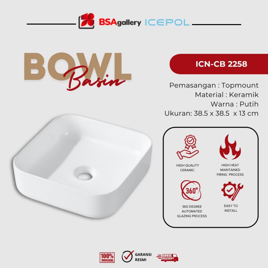WASTAFEL KAMAR MANDI ICEPOL / WASHTAFEL CUCI TANGAN MINIMALIS