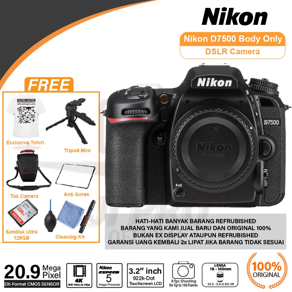 Nikon D7500 Body Only - Kamera DSLR D7500 BO