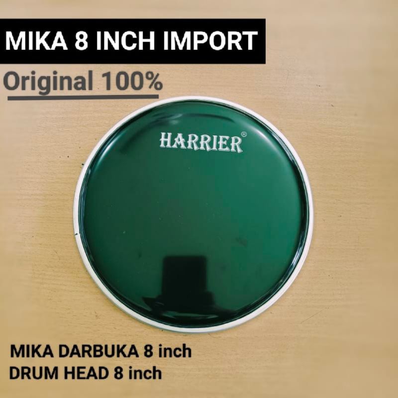drum head 8" Harrier Putih / Hitam