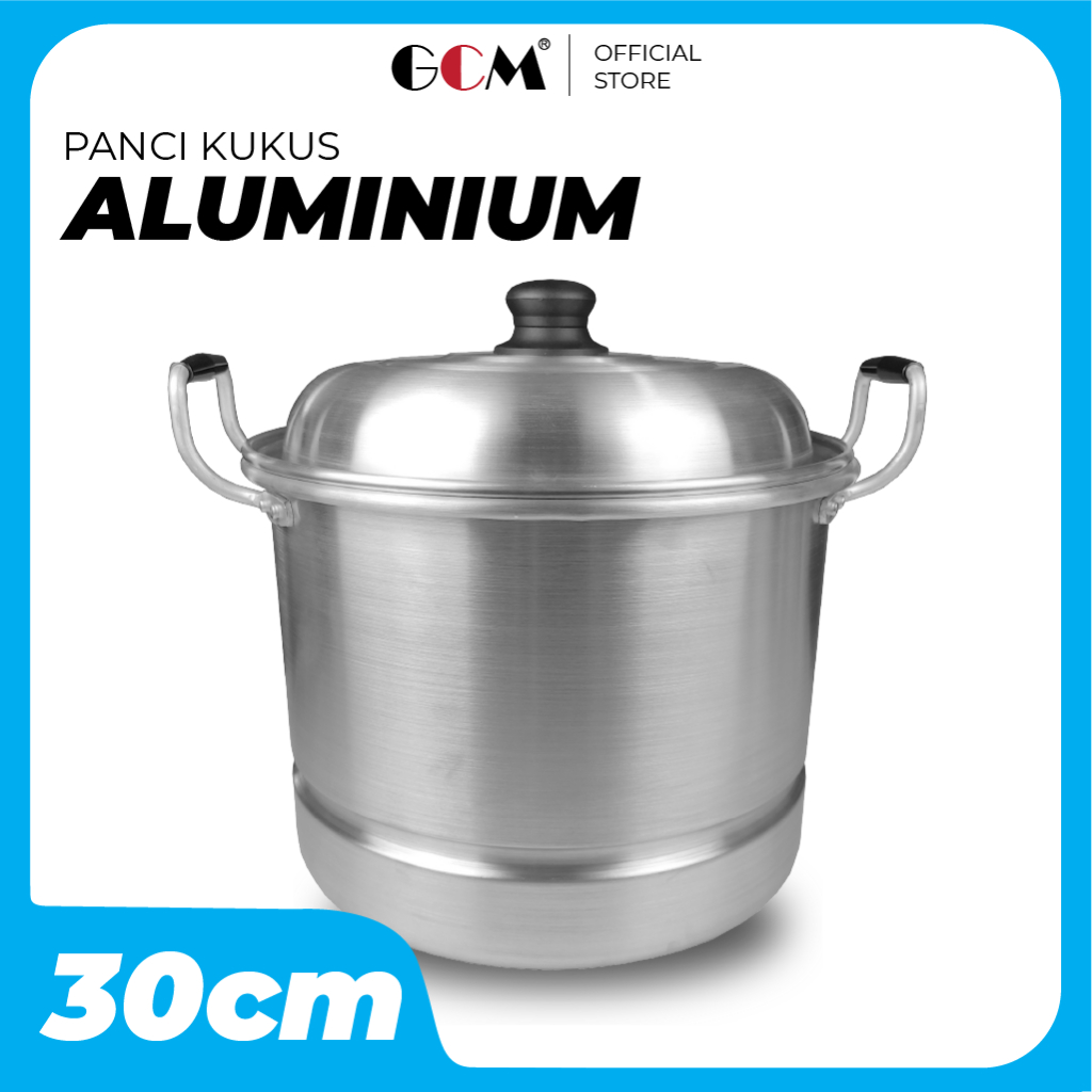 Panci Kukus Besar 30 cm Dandang Steamer Bakpao Siomay Kukusan Nasi Langseng Sarangan Aluminium Tebal