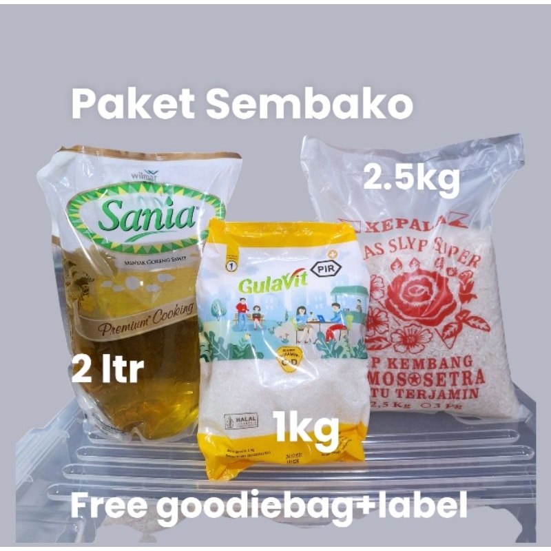 

Paket Sembako beras 2.5kg