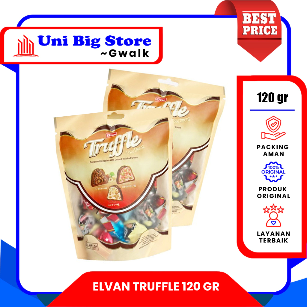

ELVAN TRUFFLE CHOCOLATE ASSORTMENT - 120 gr