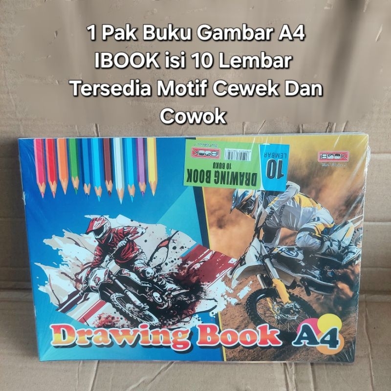 

1Pak Buku Gambar A4 IBOOK Isi 10 Lembar