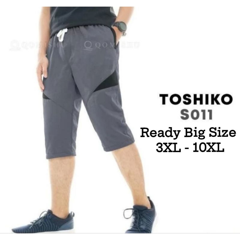 Celana 3/4 Big Size Jumbo Casual Santai Pria Dan Wanita Nyaman Adem Bahan Baby Terry